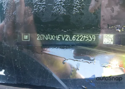 2020 Chevrolet Equinox Fwd Ls из США, поврежденный, VIN 2GNAXHEV2L6221539